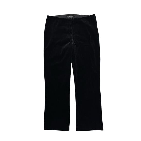 Vintage Y2K SCOTT MCCLINTOCK Black Velvet Straight Leg Pants Sz Medium *READ* - Picture 1 of 8
